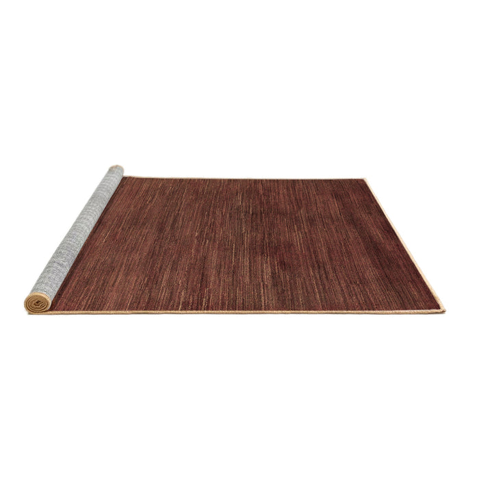 Sideview of Machine Washable Oriental Brown Modern Rug, wshabs5287brn