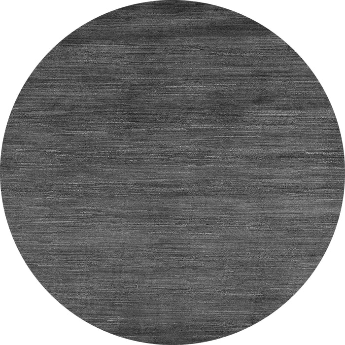 Round Machine Washable Oriental Gray Modern Rug, wshabs5287gry