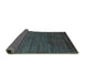 Sideview of Oriental Turquoise Modern Rug, abs5287turq