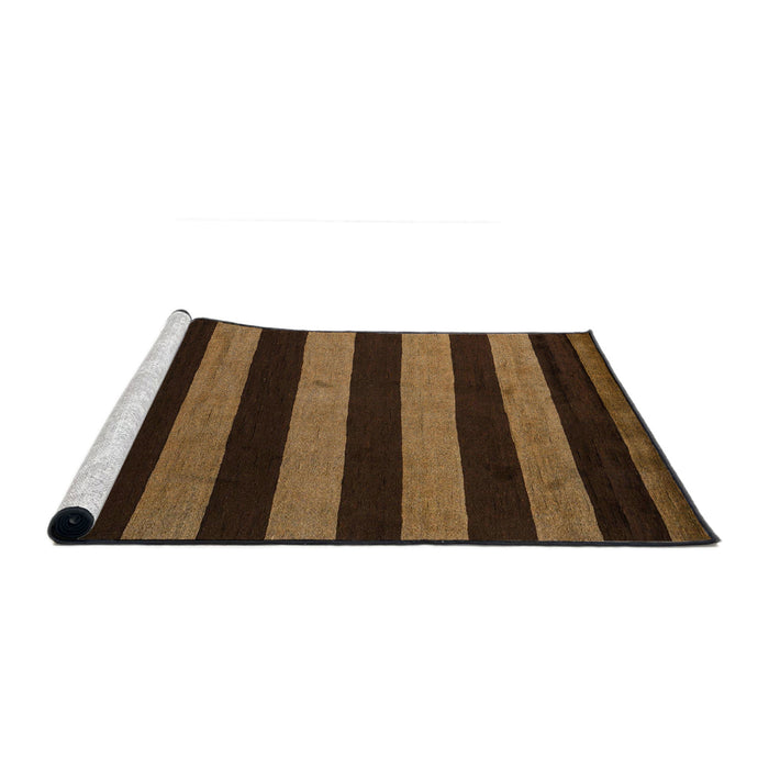 Sideview of Machine Washable Abstract Night Red Rug, wshabs5288