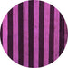 Round Oriental Purple Modern Rug, abs5288pur