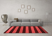 Machine Washable Oriental Red Modern Rug, wshabs5288red