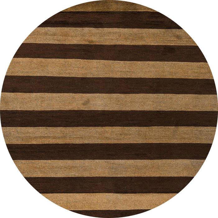 Round Machine Washable Abstract Night Red Rug, wshabs5288