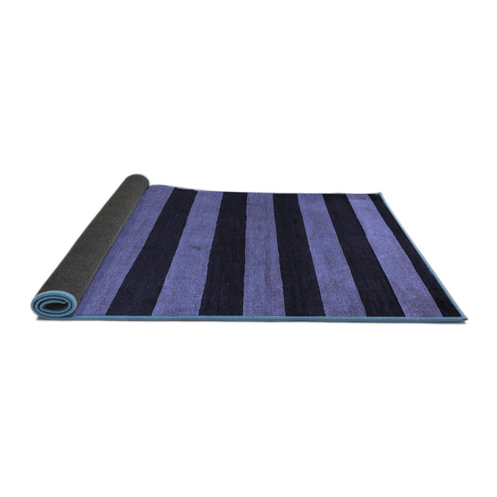 Sideview of Oriental Blue Modern Rug, abs5288blu