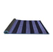 Sideview of Oriental Blue Modern Rug, abs5288blu