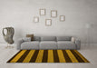 Machine Washable Oriental Yellow Modern Rug in a Living Room, wshabs5288yw