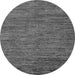 Round Abstract Gray Modern Rug, abs5289gry