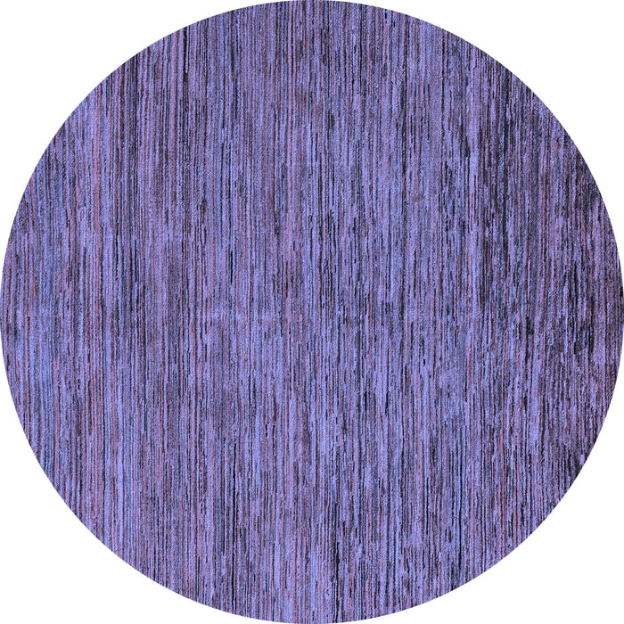 Round Abstract Blue Modern Rug, abs5289blu