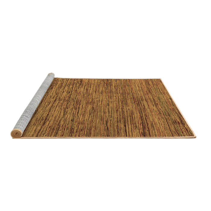 Sideview of Machine Washable Abstract Brown Modern Rug, wshabs5289brn