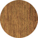 Round Abstract Brown Modern Rug, abs5289brn