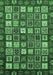 Abstract Emerald Green Modern Rug, abs528emgrn