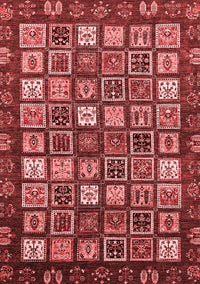 Abstract Red Modern Rug, abs528red