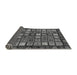 Sideview of Abstract Gray Modern Rug, abs528gry