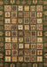 Abstract Brown Modern Rug, abs528brn