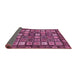 Sideview of Abstract Pink Modern Rug, abs528pnk