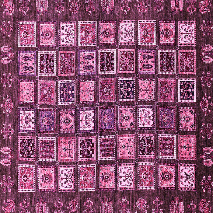 Square Abstract Pink Modern Rug, abs528pnk