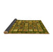 Sideview of Abstract Yellow Modern Rug, abs528yw