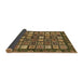 Sideview of Abstract Brown Modern Rug, abs528brn