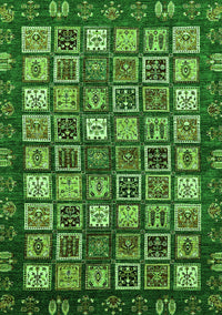 Abstract Green Modern Rug, abs528grn