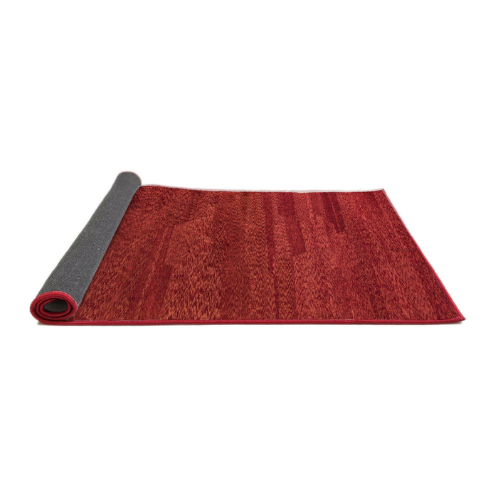Sideview of Abstract Red Modern Rug, abs5290