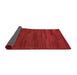 Sideview of Abstract Red Modern Rug, abs5290