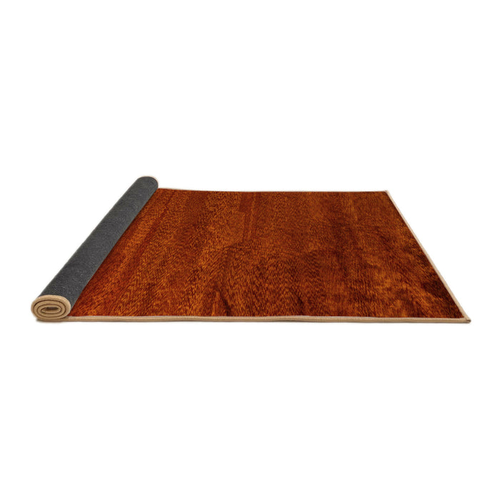 Sideview of Abstract Yellow Modern Rug, abs5290yw