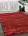 Machine Washable Abstract Red Rug in a Family Room, wshabs5290