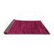 Sideview of Abstract Pink Modern Rug, abs5290pnk