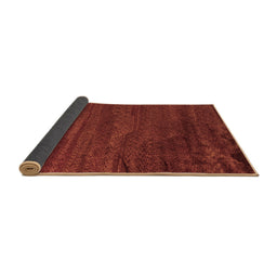 Sideview of Abstract Brown Modern Rug, abs5290brn