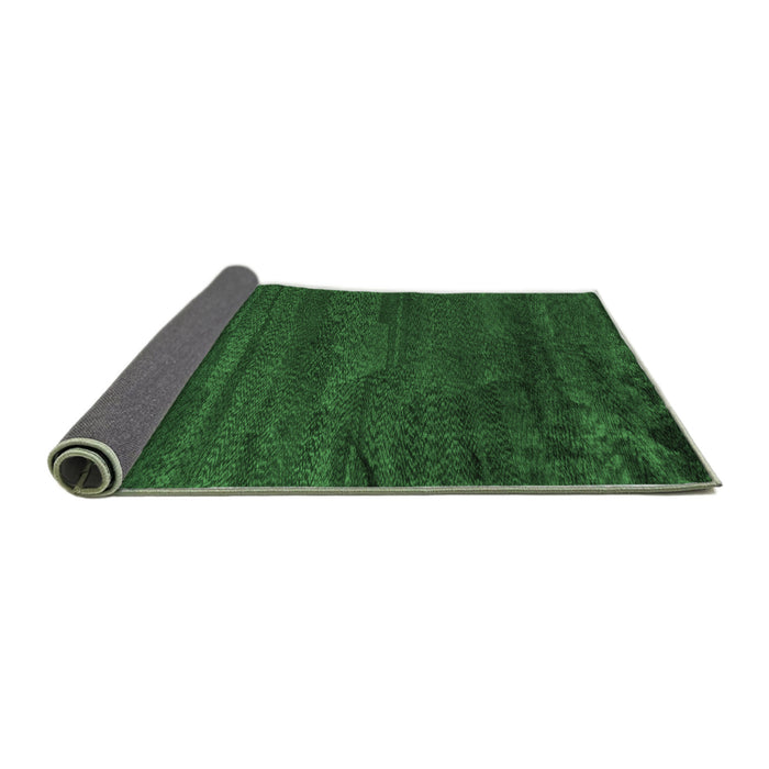 Sideview of Abstract Emerald Green Modern Rug, abs5290emgrn