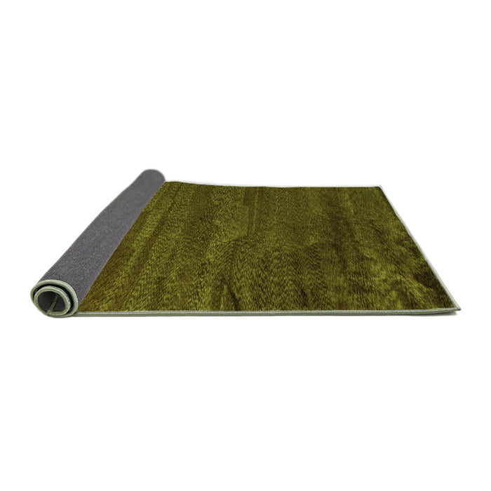 Sideview of Abstract Green Modern Rug, abs5290grn