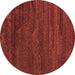 Round Abstract Brown Modern Rug, abs5290brn