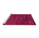 Sideview of Machine Washable Abstract Pink Modern Rug, wshabs5290pnk