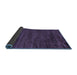 Sideview of Abstract Blue Modern Rug, abs5290blu