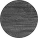 Round Abstract Gray Modern Rug, abs5290gry