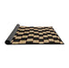 Sideview of Abstract Brown Sand Brown Modern Rug, abs5291