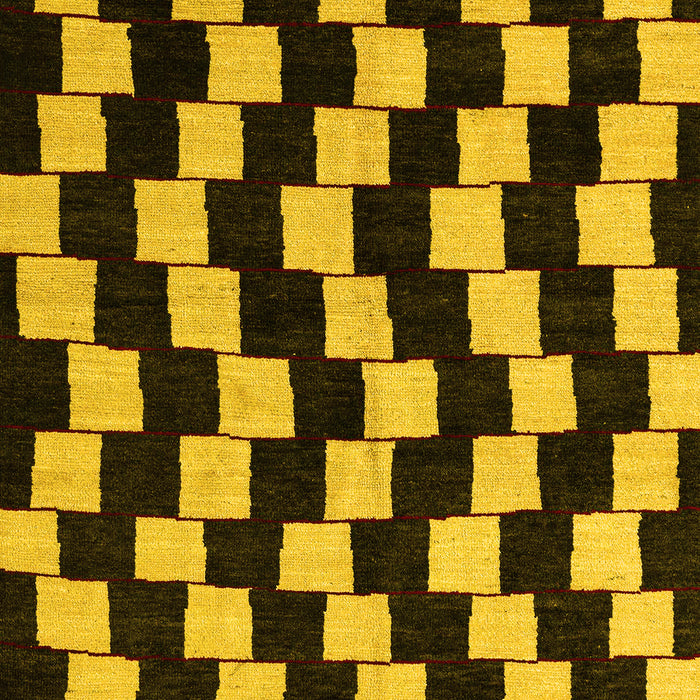 Abstract Yellow Modern Rug, abs5291yw