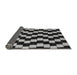 Sideview of Abstract Gray Modern Rug, abs5291gry