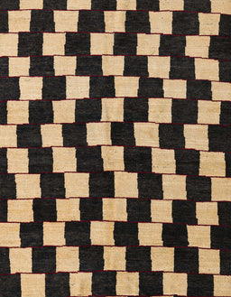 Abstract Brown Sand Brown Modern Rug, abs5291