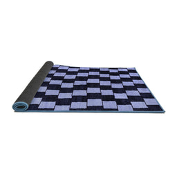 Sideview of Abstract Blue Modern Rug, abs5291blu