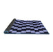 Sideview of Abstract Blue Modern Rug, abs5291blu