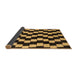 Sideview of Abstract Brown Modern Rug, abs5291brn