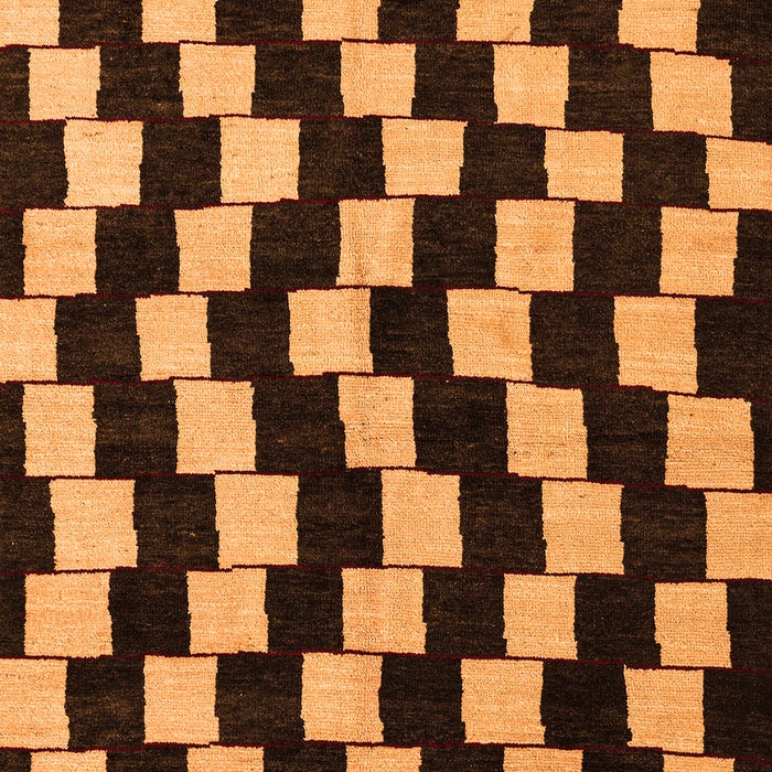 Machine Washable Abstract Orange Modern Area Rugs, wshabs5291org