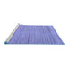 Sideview of Machine Washable Abstract Blue Modern Rug, wshabs5292blu