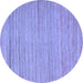 Round Abstract Blue Modern Rug, abs5292blu