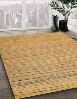 Abstract Sedona Brown Modern Rug in Family Room, abs5292