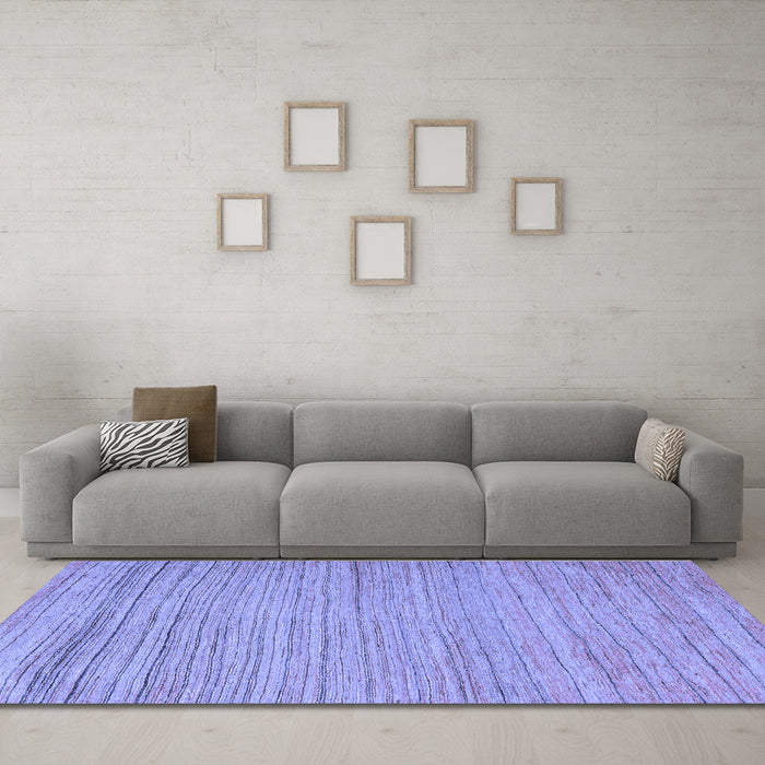 Machine Washable Abstract Blue Modern Rug in a Living Room, wshabs5292blu