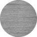 Round Abstract Gray Modern Rug, abs5292gry