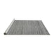 Sideview of Machine Washable Abstract Gray Modern Rug, wshabs5292gry