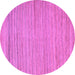 Round Abstract Purple Modern Rug, abs5292pur